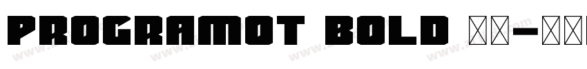 programOT Bold 粗体字体转换